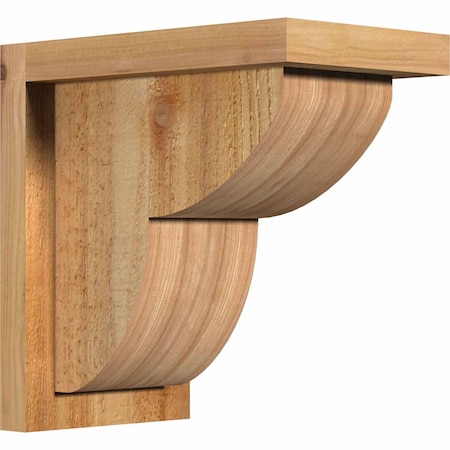 Ekena Millwork Crestline Rough Sawn Corbel w/Backplate, Western Red Cedar, 6"W x 10"D x 10"H COR06X10X10CRE01RWR